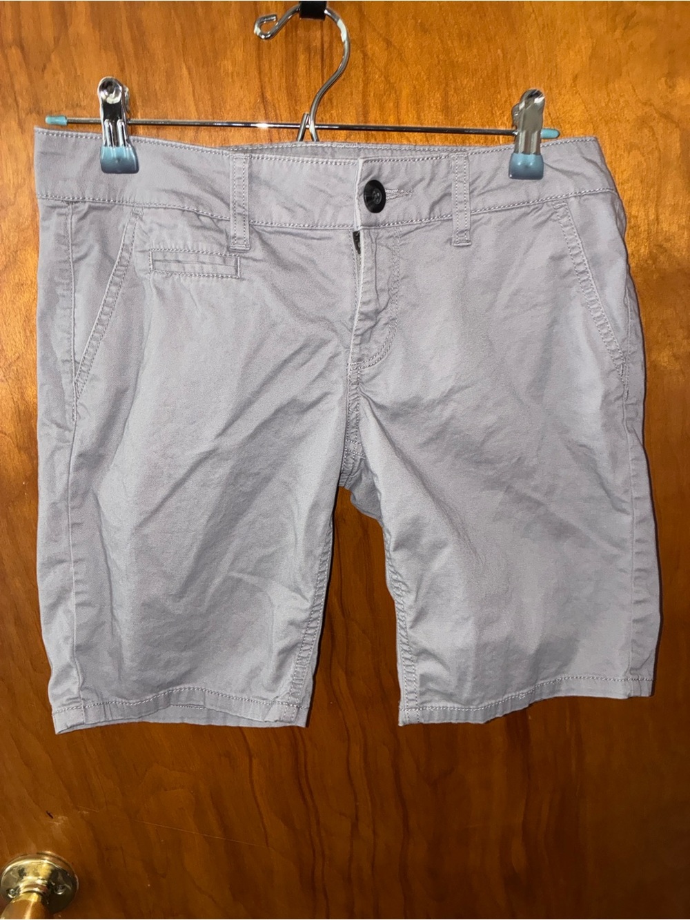 SO Women's Light Gray Flat Front Shorts